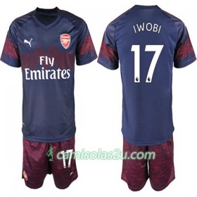 Camisolas de Futebol Arsenal FC Alex Iwobi 17 Criança Equipamento Alternativa 2018/19 Manga Curta